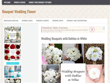 Tablet Screenshot of bouquetweddingflower.com